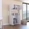 Tuhome 95 Pantry Kit, Four Legs, Double Door Cabinet, Three Shelves, White ALB5576 - alternate 1